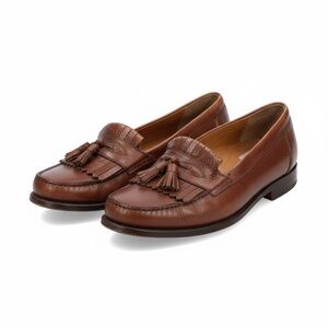 Cable & Co Mens Loafers Tassel Kiltie Slip On Casual Dress Brown Shoes Size 8 D‍